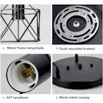 Vintage 3-Light Pendant Light - E27 Base alternate 4