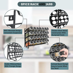 4 Tier Spice Rack Organiser with 28 Glass Jars alternate 3