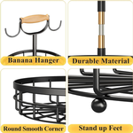 2-Tier Fruit Basket Bowl with Dual Banana Hanger alternate 6