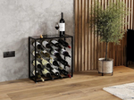 Metal Wine Rack for 25 Bottles with Glass Shelf alternate 4