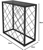 Metal Wine Rack for 25 Bottles with Glass Shelf alternate 7