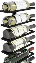 Metal Wall Mounted Wine Rack - 10 Bottles alternate 1
