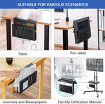 Under Desk Side Laptop Holder Storage - Black alternate 3