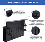 Under Desk Side Laptop Holder Storage - Black alternate 5