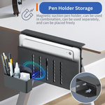 Under Desk Side Laptop Holder Storage - Black alternate 7