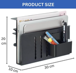Under Desk Side Laptop Holder Storage - Black alternate 8