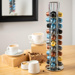 Coffee Pod Holder Storage for 40 Capsules - Silver alternate 1