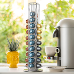 Coffee Pod Holder Storage for 40 Capsules - Silver alternate 6