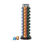 Coffee Pod Holder Storage for 40 Capsules - Black