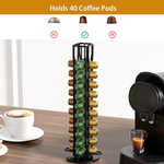 Coffee Pod Holder Storage for 40 Capsules - Black alternate 2