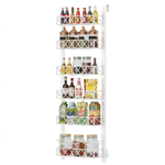 6 Tier Over Door Pantry Organiser - White