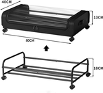 XXL 50L Under Bed Storage Container - Black alternate 8