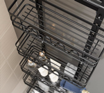 4 Tier Over Door Pantry Organiser - Black alternate 6