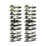 2 Pack Metal Wall Mounted Wine Rack - 10 Bottles