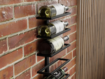 2 Pack Metal Wall Mounted Wine Rack - 10 Bottles alternate 2