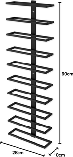 2 Pack Metal Wall Mounted Wine Rack - 10 Bottles alternate 8