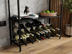 Wine Rack for 20 Bottles with Wood Countertop alternate 4