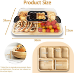 Bamboo Charcuterie Board with Lid and Handle alternate 5