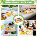 Bamboo Charcuterie Board with Lid and Handle alternate 7