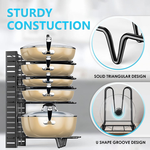 Adjustable 8-Tier Pan Rack Pot Organiser alternate 3