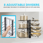 Adjustable 8-Tier Pan Rack Pot Organiser alternate 5