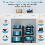 Adjustable 8-Tier Pan Rack Pot Organiser alternate 6