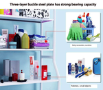3-Tier Over Washing Machine Storage Rack - White alternate 2