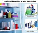 3-Tier Over Washing Machine Storage Rack - White alternate 5