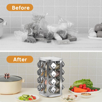 Rotating Spice Rack with 12 Glass Jars alternate 3