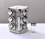 Rotating Spice Rack with 12 Glass Jars alternate 8