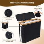 Toilet Paper Storage Basket Holds 12 Rolls - Black alternate 3