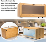Bamboo Bread Box for Kitchen Countertop Storage alternate 4