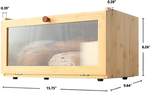 Bamboo Bread Box for Kitchen Countertop Storage alternate 6