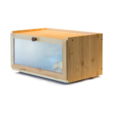 Bamboo Bread Box for Kitchen Countertop Storage cover