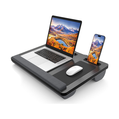 Portable Oversized Lap Desk with Cushion - Black cover