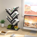 5-Tier Tree Bookshelf Storage Rack - Black alternate 3