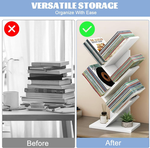 5-Tier Tree Bookshelf Storage Rack - White alternate 2
