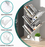 5-Tier Tree Bookshelf Storage Rack - White alternate 3