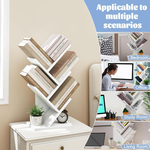 5-Tier Tree Bookshelf Storage Rack - White alternate 6