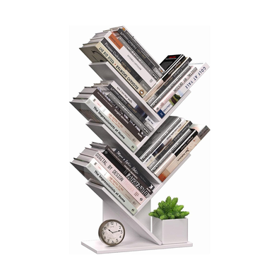 5-Tier Tree Bookshelf Storage Rack - White cover