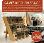 3 Tier Bamboo Spice Rack Countertop Organiser alternate 3