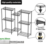 Heavy Duty Clothing Garment Rack with Shelves alternate 3