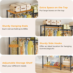 Heavy Duty Clothing Garment Rack with Shelves alternate 4