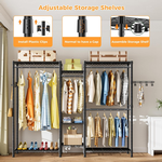 Heavy Duty Clothing Garment Rack with Shelves alternate 5
