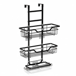 Over Door 3 Tier Shower Caddy Organizer - Black alternate 8