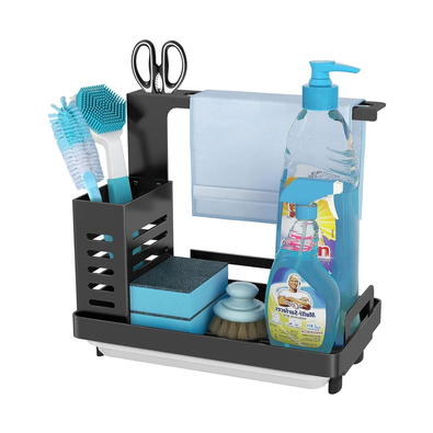 Kitchen Sink Caddy Organiser with Drain Tray cover