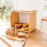 Large Bamboo Bread Box with Roll Top alternate 7