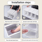 6-Tier Stackable Shoe Storage Box with Clear Door alternate 8