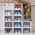 3-Tier Stackable Shoe Storage Box with Clear Door alternate 2