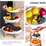 3-Tier Fruit Bowl Basket with Bamboo Stand alternate 5